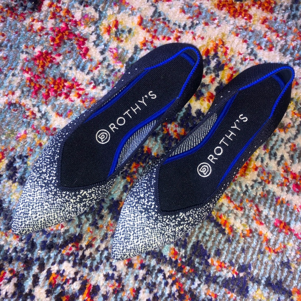 Rothy’s Slate Metallic Point